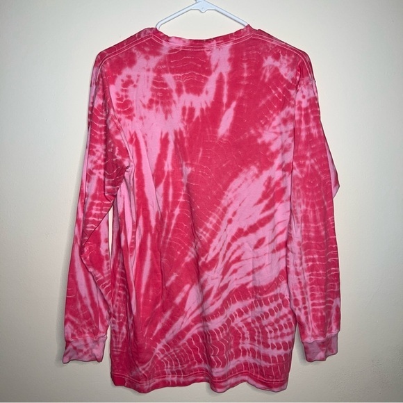 VICTORIA'S SECRET PINK LONG SLEEVE CAMPUS TEE TIE DYE XSMALL T SHIRT TOP TUNIC - Picture 7 of 8